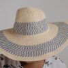 Lady woven brown cartwheel hat