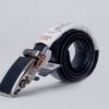 Box frame classic leather belt