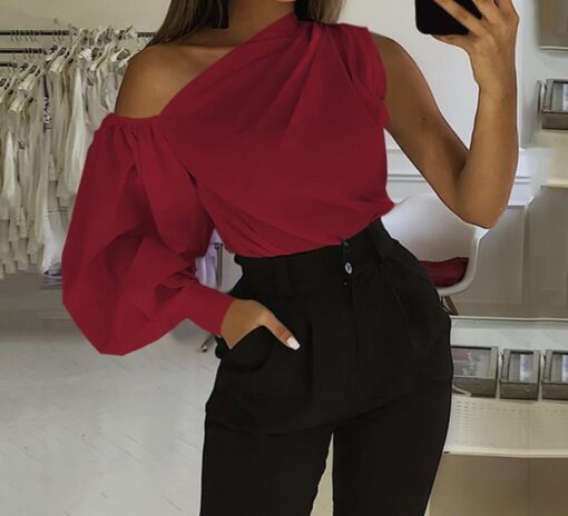 Red Elegant Top