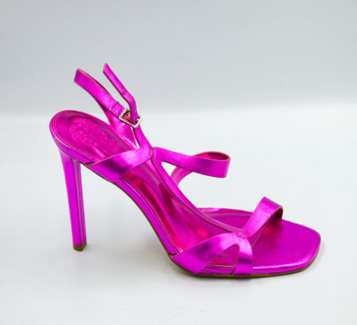 Women thin Strapped candy pink pointed toe sandal high heel