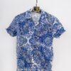 casual short sleeve bohemian motif printed men shirt