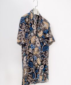 casual short sleeve colorful bohemian motif printed men shirt (2)