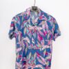 casual short sleeve colorful leaves motif printed men shirt M 12000FCFA