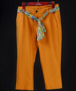 casual women pants with belt