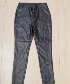 genuine leather england style full length female high waist thin pencil pants2