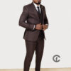 Formal Cinnamon colour Marco Lorenzo Designer Gentleman suit for sale