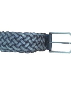 Leather braided blue belt for sale