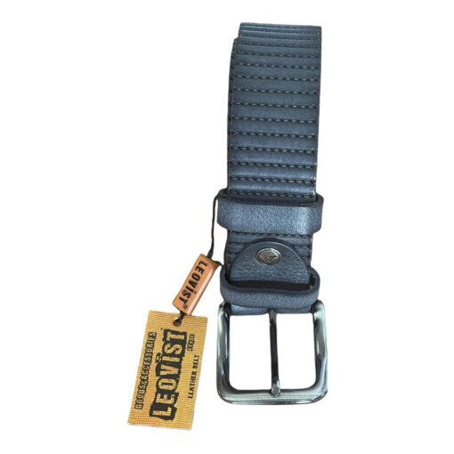 Deep blue genuine dotted leather belt for sale