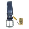 Alligator pattern bleu leather belt for sale